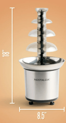 420tier20choc20fountain20measurements 1753490209 Chocolate Fountain - 4 tier - Silver