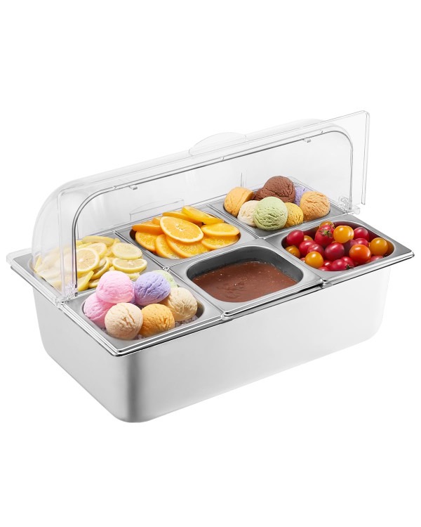 Cold Food Bar with Dome Lid