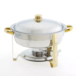 gold20trim20rnd20chafing 1753918408 Round Chafing Dish With Gold Trim - 5QT
