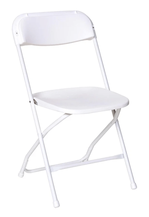 White (Grade A) Folding Chair