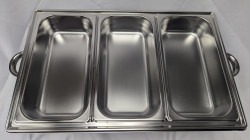 Chafing Dish with Three 1/3-Size Food Pans