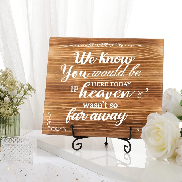 Memorial Table Sign with Metal Stand