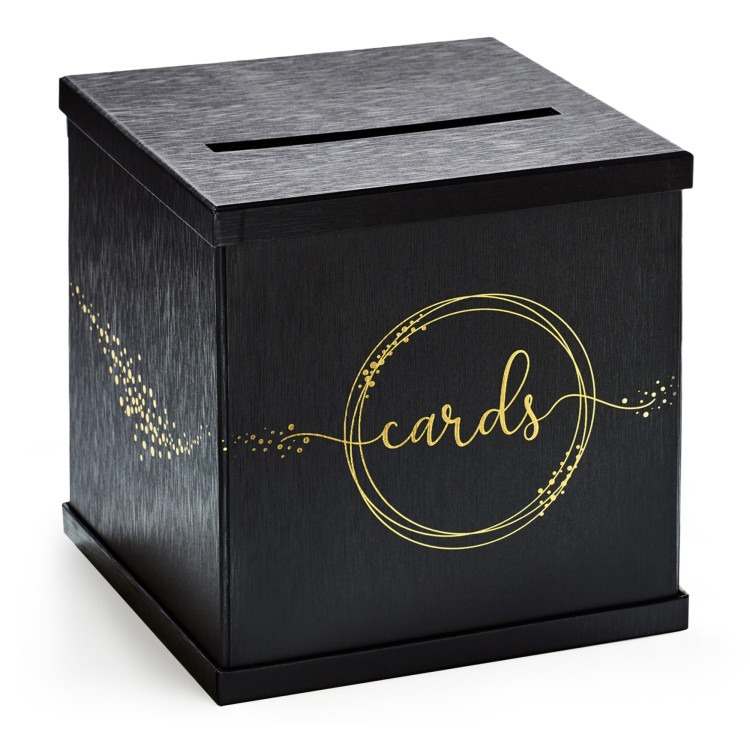 Black & Gold Card Box
