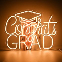 Congrats Grad LED Neon Sign